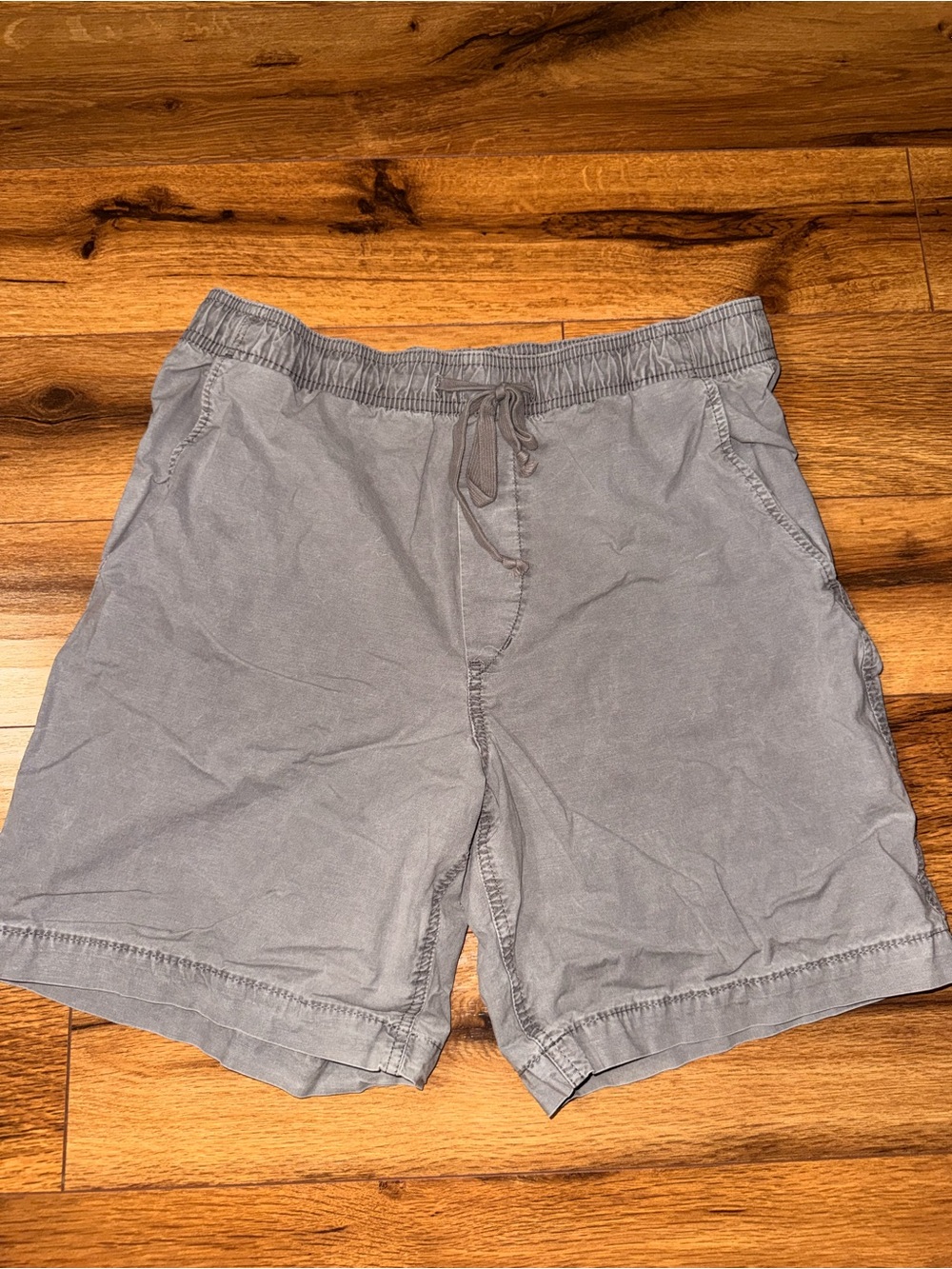 American Eagle Outfitters Men's Drawstring Cargo Shorts in Gray